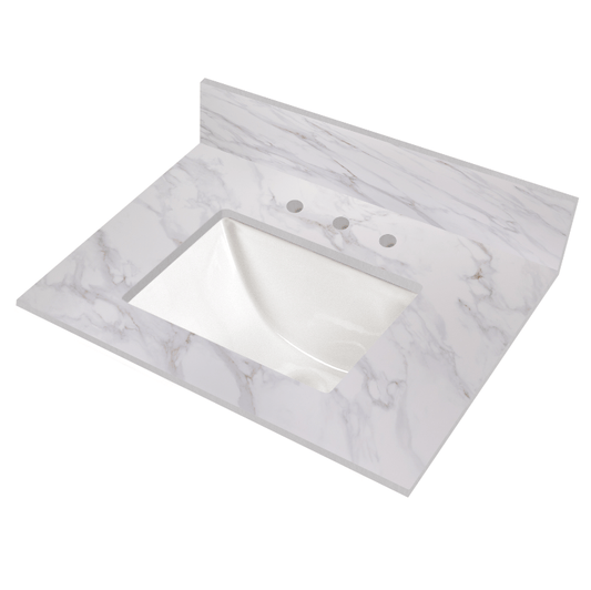 Vanity Top MSI - Calacatta Castana 37x22 Polished Vanity Top MSI