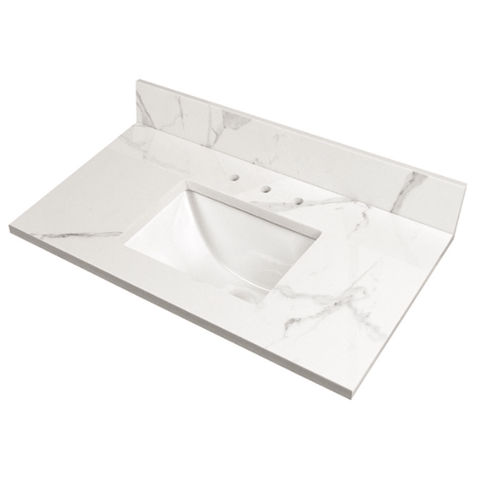 Vanity Top MSI - Calacatta Nowy 49x22 Polished MSI