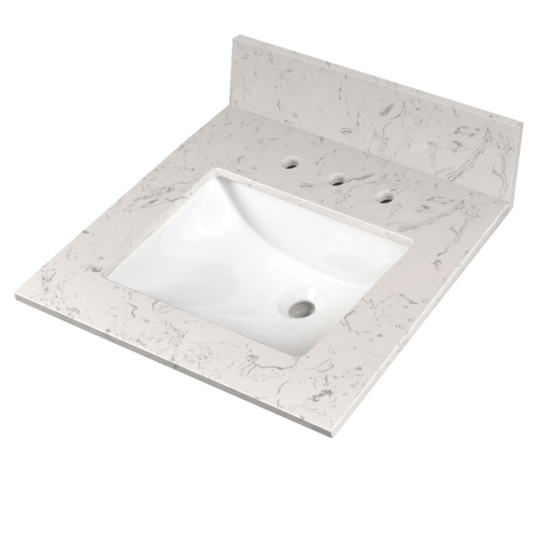 Vanity Top MSI - Carrara Sky 31x22 Polished Vanity Top MSI