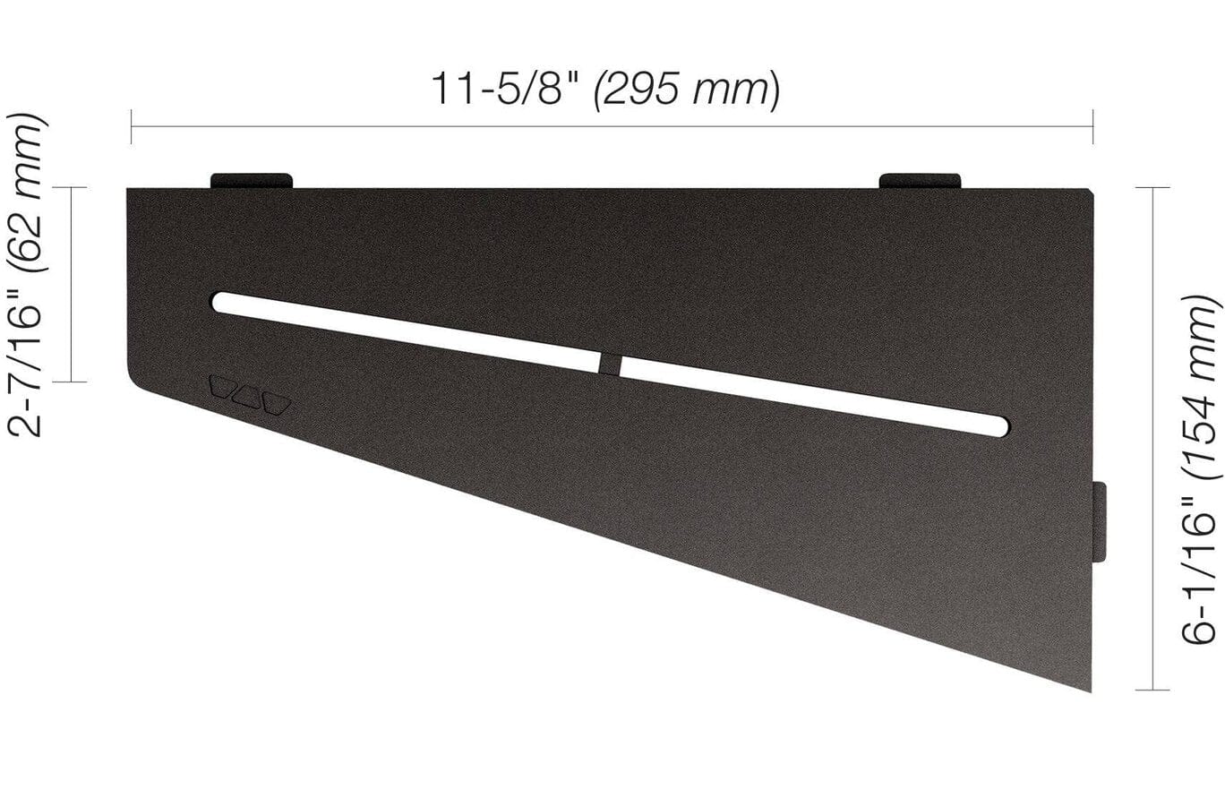 Wall Shelf Schluter® SHELF-E - Pure - Quadrilateral Corner Shelf Schluter