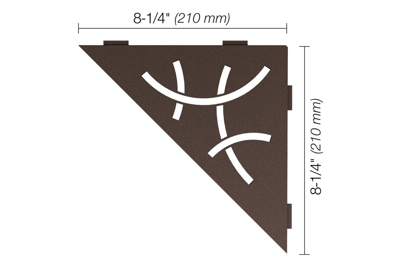 Wall Shelf Schluter® SHELF-E - Pure - Triangular Corner Shelf Schluter