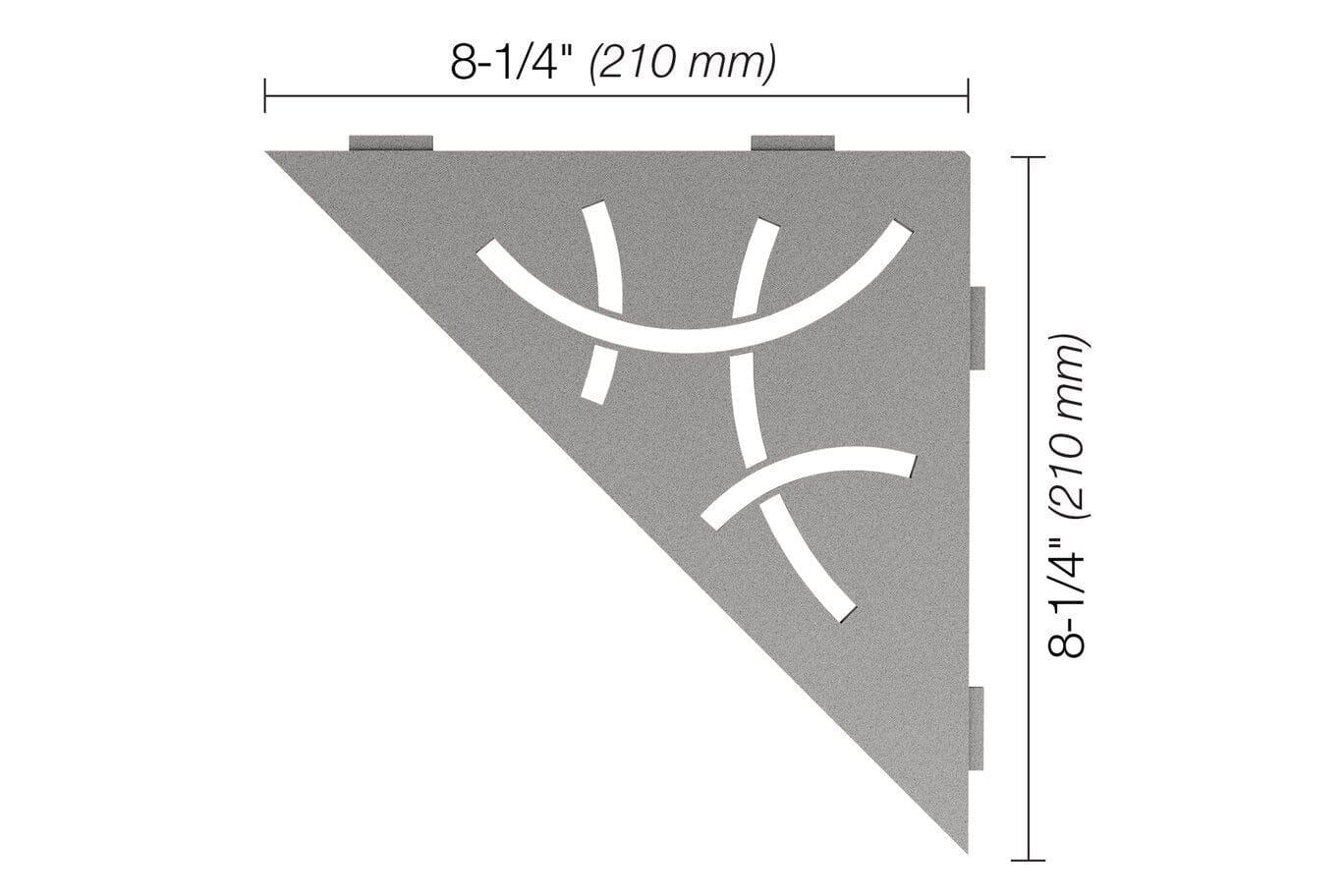 Wall Shelf Schluter® SHELF-E - Pure - Triangular Corner Shelf Schluter