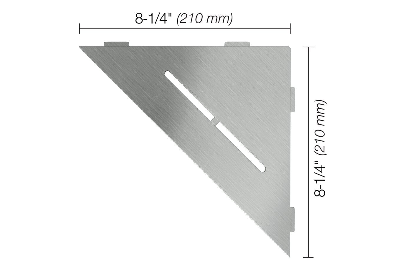 Wall Shelf Schluter® SHELF-E - Pure - Triangular Corner Shelf Schluter