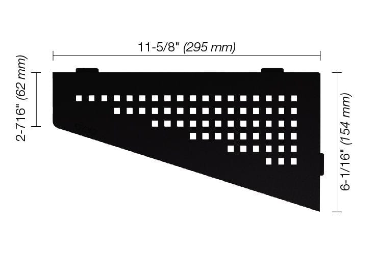 Wall Shelf Schluter® SHELF-E - Square - Quadrilateral Corner Shelf Schluter