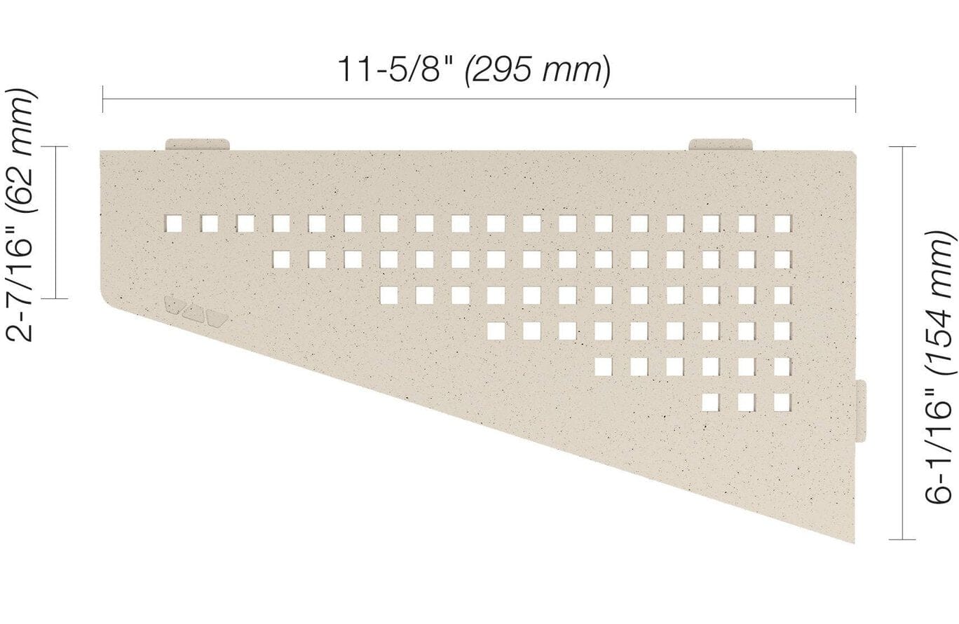 Wall Shelf Schluter® SHELF-E - Square - Quadrilateral Corner Shelf Schluter