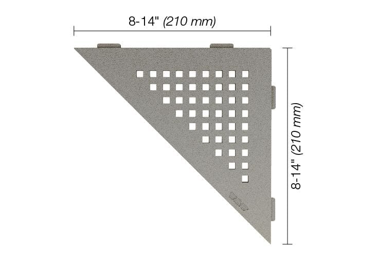 Wall Shelf Schluter® SHELF-E - Square - Triangular Corner Shelf Schluter