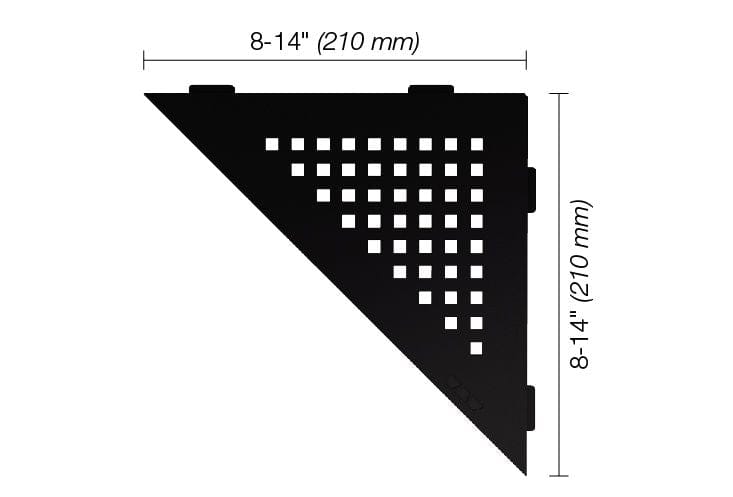 Wall Shelf Schluter® SHELF-E - Square - Triangular Corner Shelf Schluter