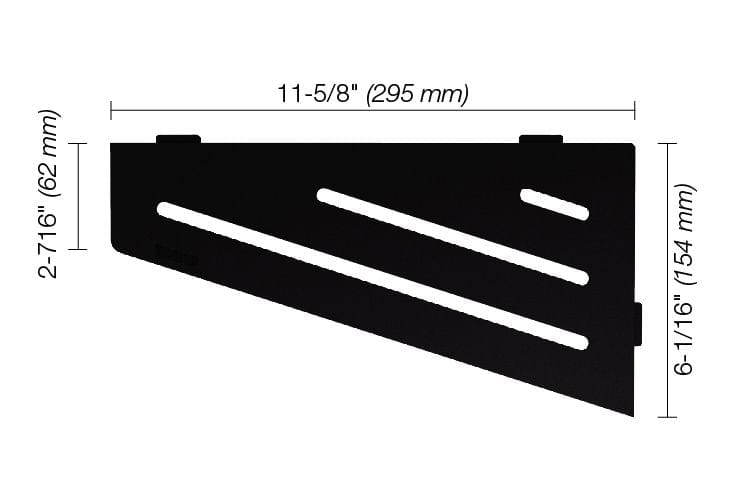 Wall Shelf Schluter® SHELF-E - Wave - Quadrilateral Corner Shelf Schluter