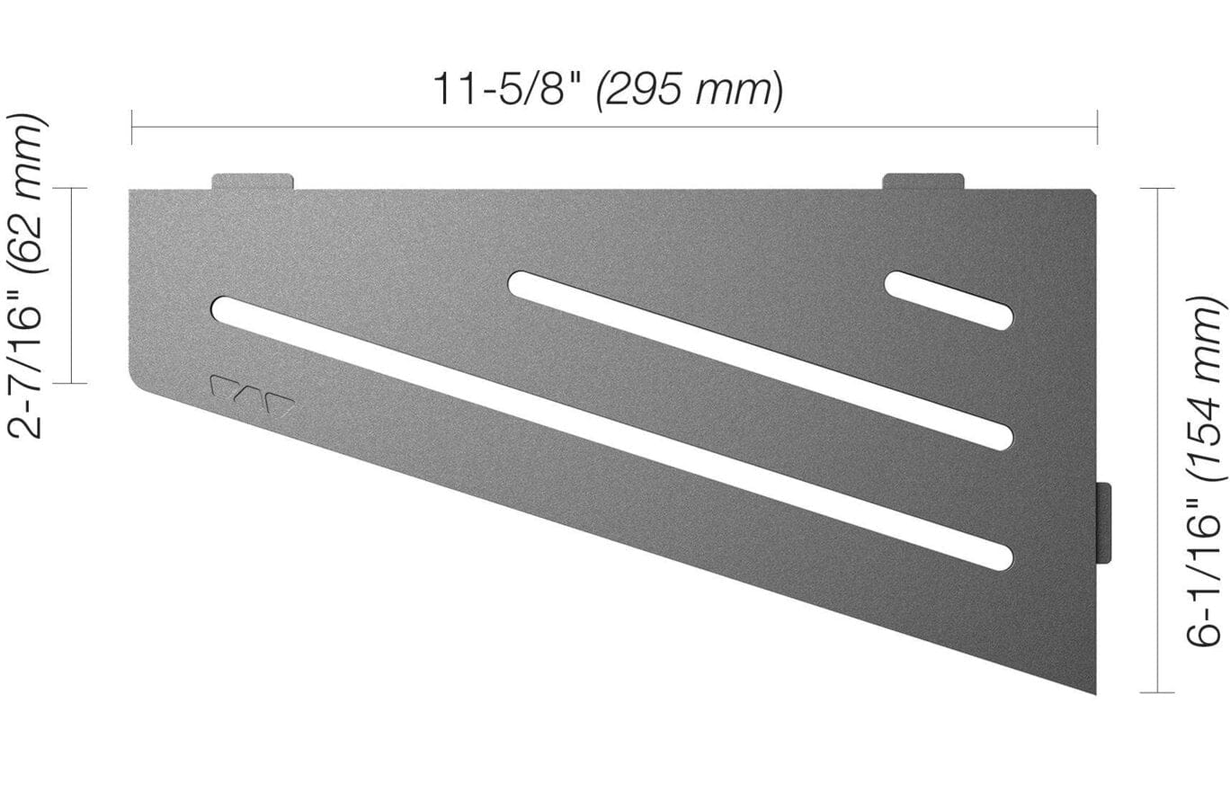 Wall Shelf Schluter® SHELF-E - Wave - Quadrilateral Corner Shelf Schluter