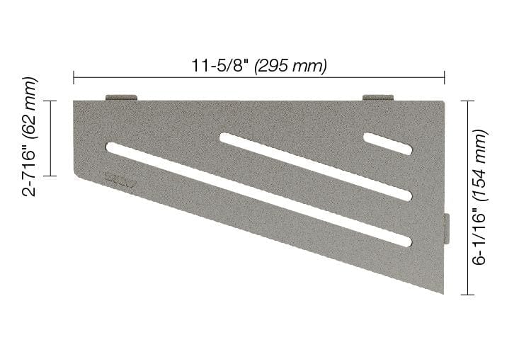 Wall Shelf Schluter® SHELF-E - Wave - Quadrilateral Corner Shelf Schluter