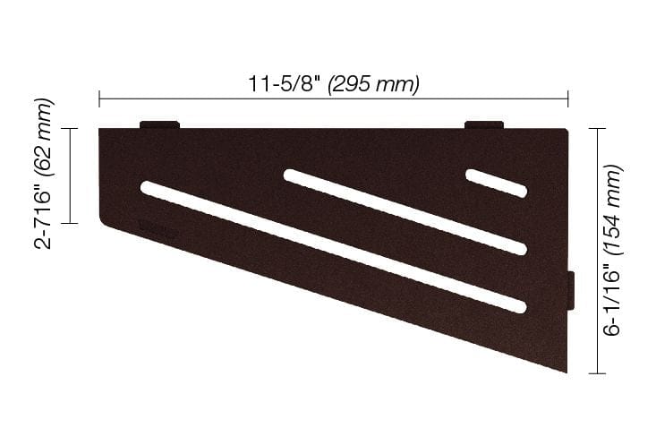 Wall Shelf Schluter® SHELF-E - Wave - Quadrilateral Corner Shelf Schluter