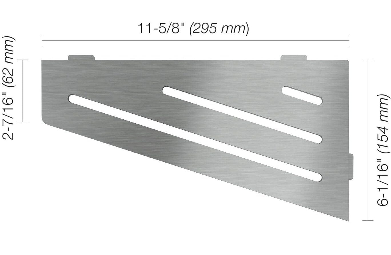 Wall Shelf Schluter® SHELF-E - Wave - Quadrilateral Corner Shelf Schluter
