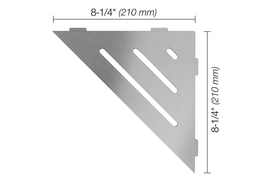 Wall Shelf Schluter® SHELF-E - Wave - Triangular Corner Shelf Schluter