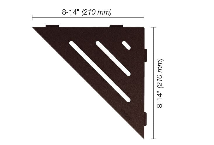 Wall Shelf Schluter® SHELF-E - Wave - Triangular Corner Shelf Schluter