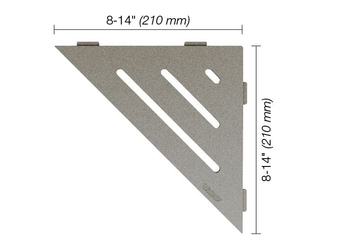 Wall Shelf Schluter® SHELF-E - Wave - Triangular Corner Shelf Schluter