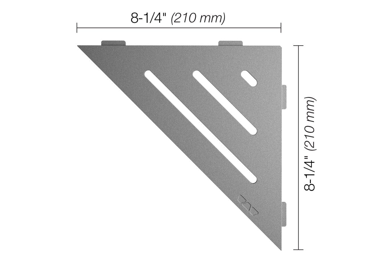 Wall Shelf Schluter® SHELF-E - Wave - Triangular Corner Shelf Schluter