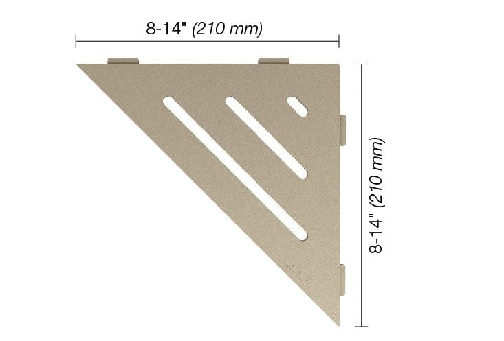 Wall Shelf Schluter® SHELF-E - Wave - Triangular Corner Shelf Schluter