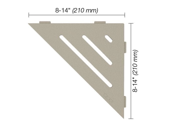 Wall Shelf Schluter® SHELF-E - Wave - Triangular Corner Shelf Schluter
