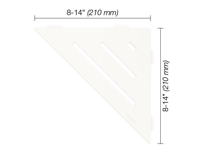 Wall Shelf Schluter® SHELF-E - Wave - Triangular Corner Shelf Schluter