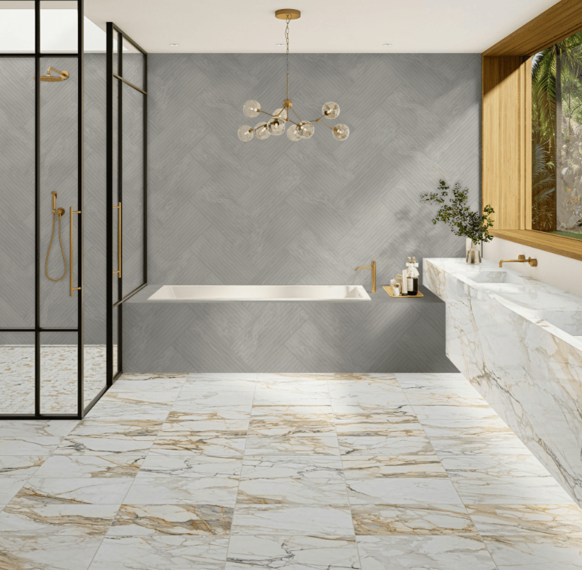 Wall Tile Daltile - Bryne - Mist- Satin - Tile - 12" x 24" Daltile