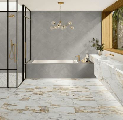 Wall Tile Daltile - Bryne - Mist- Satin - Tile - 12" x 24" Daltile