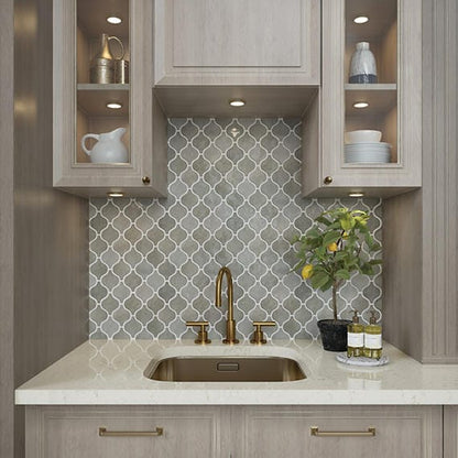 Wall Tile Daltile - Mesmerist - Charm 3x3 Arabesque Mosaic Daltile