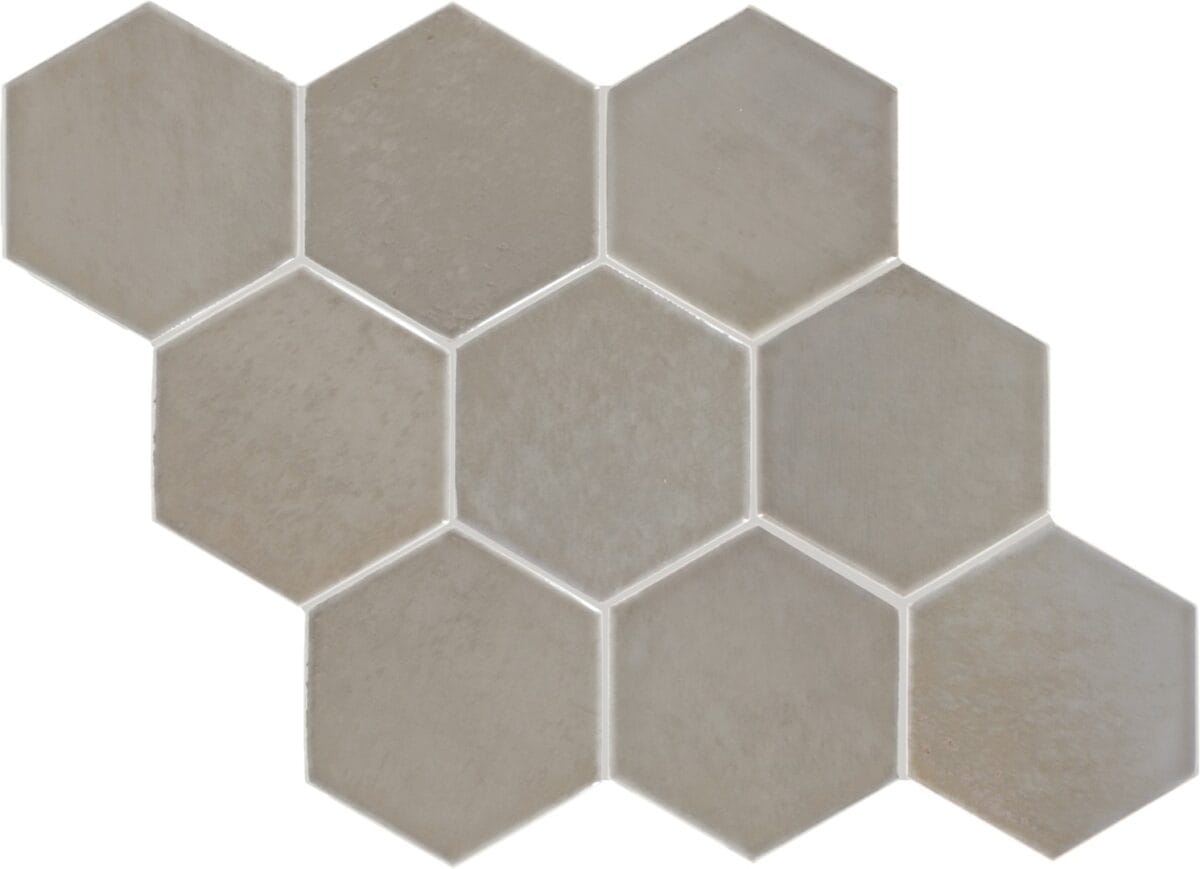 Wall Tile Daltile - Mesmerist - Charm 4" Hexagon Undulated - Wall Tile Daltile