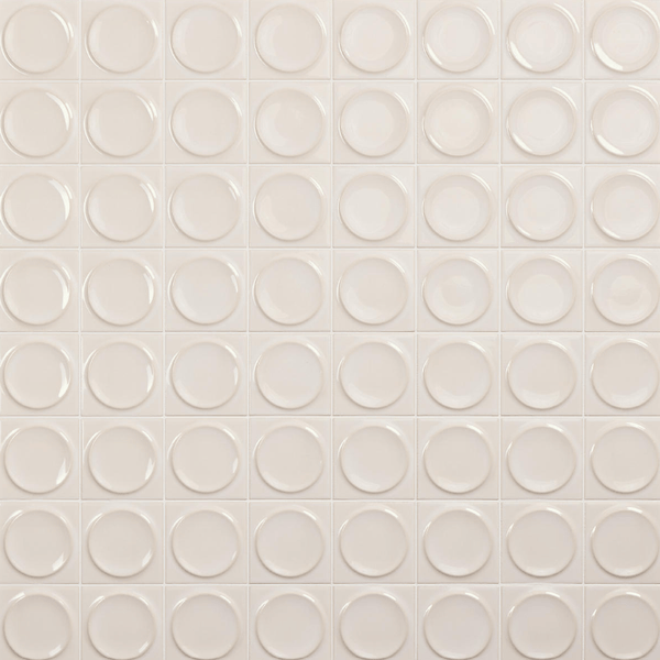 Daltile - Nu Bare - Bone - Circle - Tile - 4" x 4"