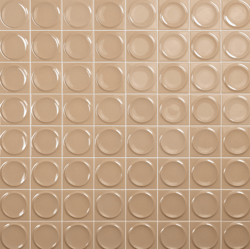 Wall Tile Daltile - Nu Bare - Caramel - Circle - Tile - 4" x 4" Daltile