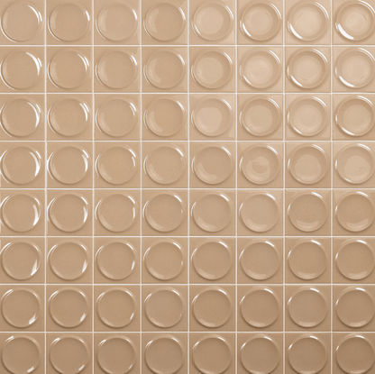 Wall Tile Daltile - Nu Bare - Caramel - Circle - Tile - 4" x 4" Daltile