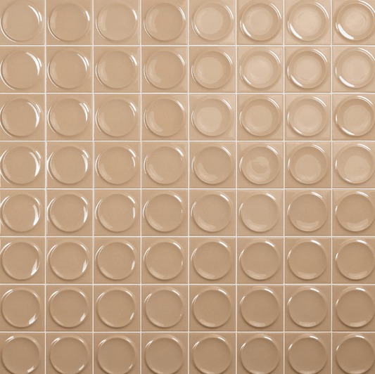 Wall Tile Daltile - Nu Bare - Caramel - Circle - Tile - 4" x 4" Daltile