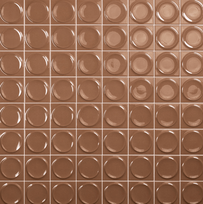 Wall Tile Daltile - Nu Bare - Cocoa - Circle - Tile - 4" x 4" Daltile