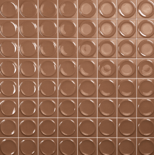 Daltile - Nu Bare - Cocoa - Circle - Tile - 4" x 4"