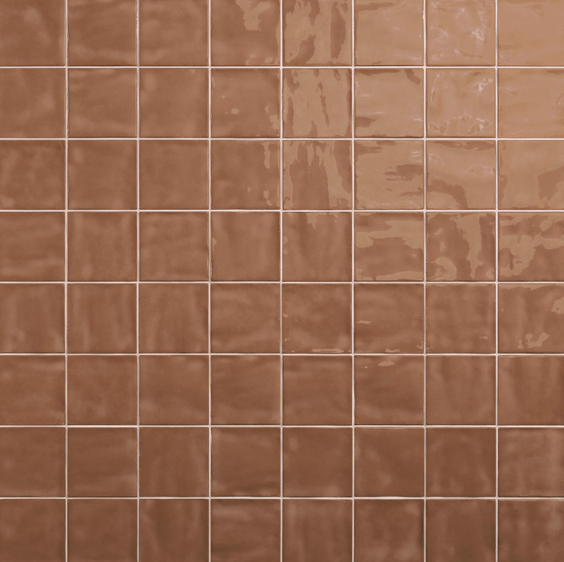 Wall Tile Daltile - Nu Bare - Cocoa - Handcrafted - Tile - 4" x 4" Daltile