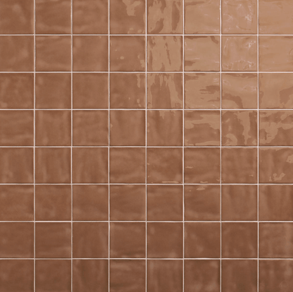 Wall Tile Daltile - Nu Bare - Cocoa - Handcrafted - Tile - 4" x 4" Daltile