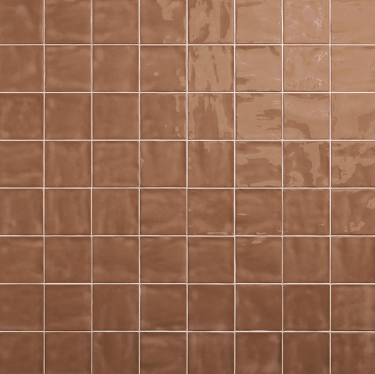 Wall Tile Daltile - Nu Bare - Cocoa - Handcrafted - Tile - 4" x 4" Daltile