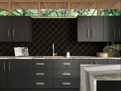 Wall Tile Daltile - Nu Bare - Ebony - Circle - Tile - 4" x 4" Daltile