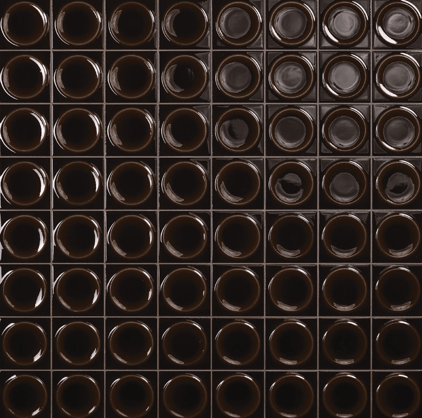 Wall Tile Daltile - Nu Bare - Ebony - Circle - Tile - 4" x 4" Daltile