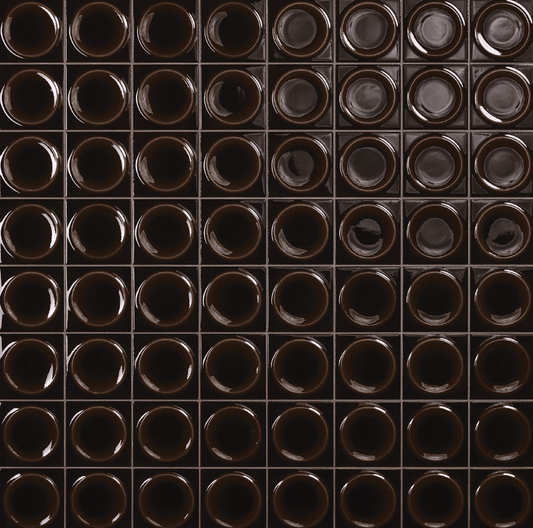 Wall Tile Daltile - Nu Bare - Ebony - Circle - Tile - 4" x 4" Daltile