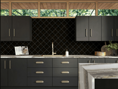 Wall Tile Daltile - Nu Bare - Ebony - Handcrafted - Tile - 4" x 4" Daltile