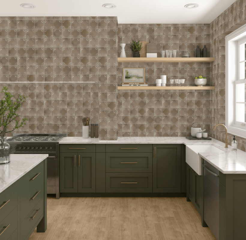 Wall Tile Daltile - Relicca - Antique - Circle - Tile - 4" x 4" Daltile