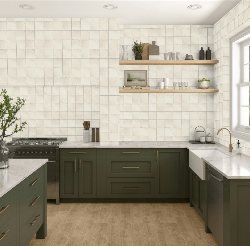 Wall Tile Daltile - Relicca - Deckle - Circle - Tile - 4" x 4" Daltile