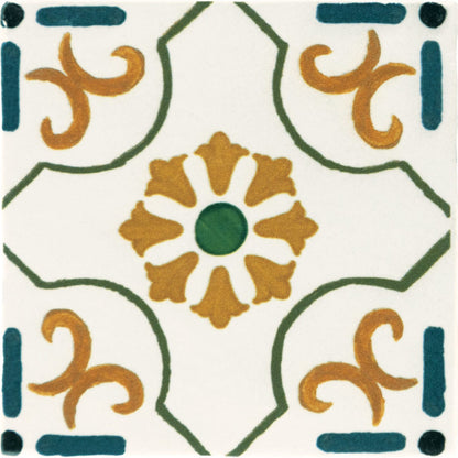 Wall Tile Marazzi - Cotto Revival - Marbella Square 4x4 Deco Wall Tile Marazzi