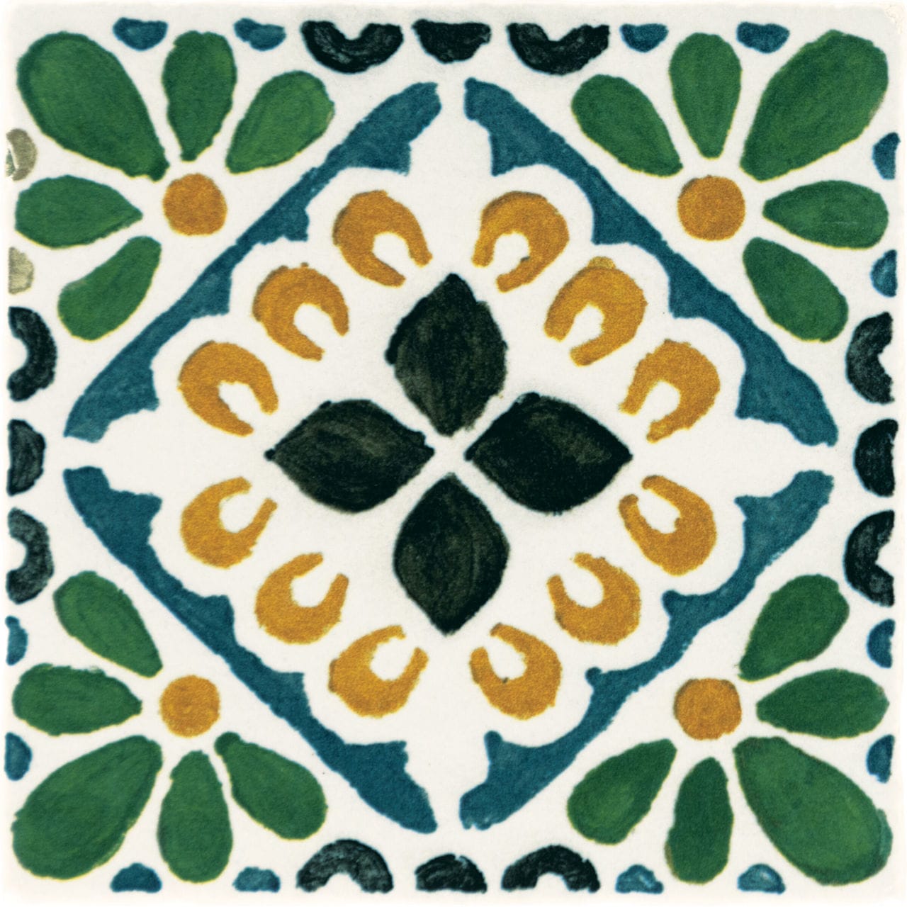 Wall Tile Marazzi - Cotto Revival - Marbella Square 4x4 Deco Wall Tile Marazzi