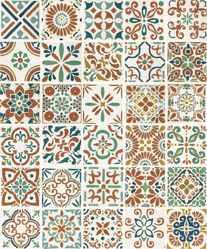 Wall Tile Marazzi - Cotto Revival - Valencia Square 4x4 Deco Wall Tile Marazzi