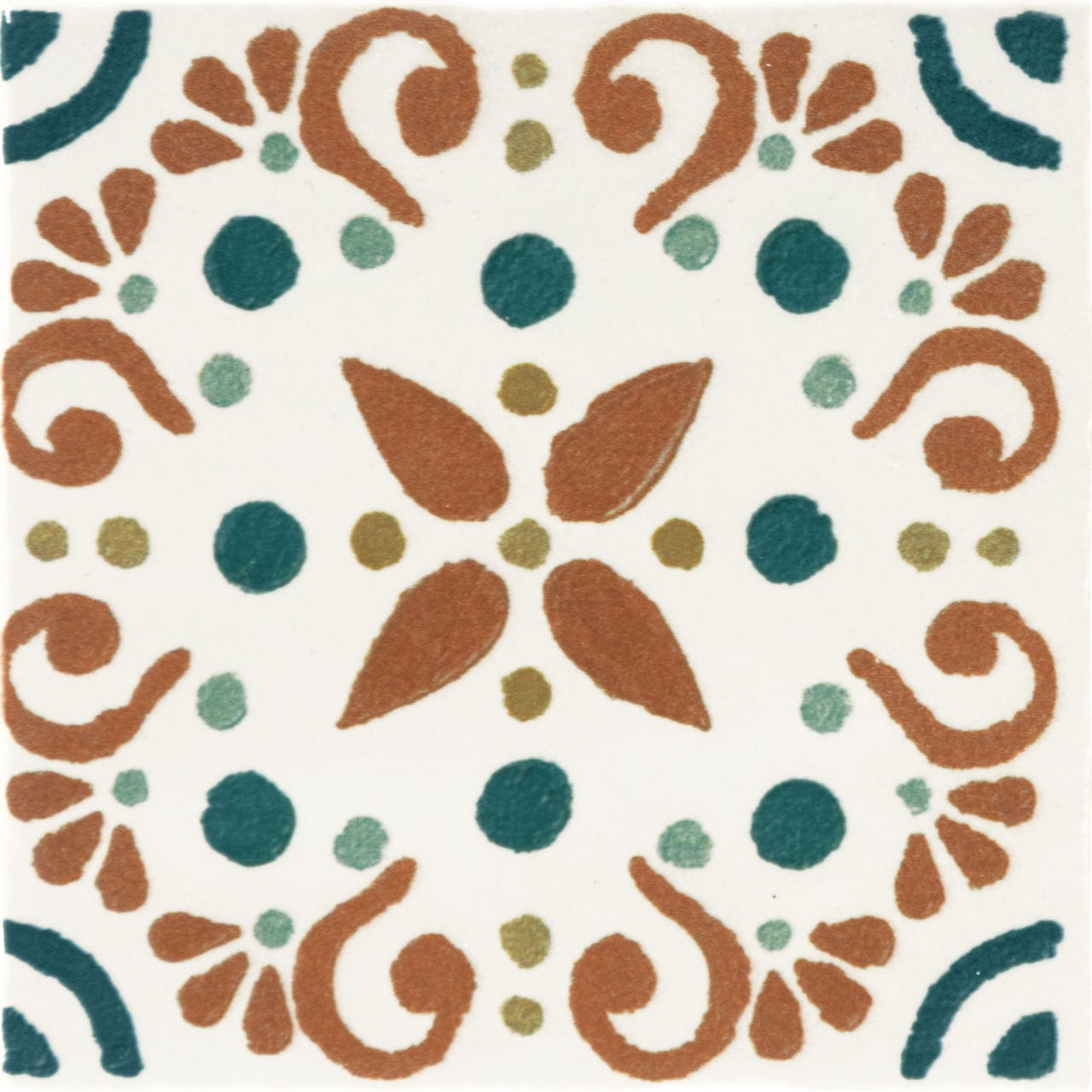 Wall Tile Marazzi - Cotto Revival - Valencia Square 4x4 Deco Wall Tile Marazzi
