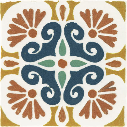 Wall Tile Marazzi - Cotto Revival - Valencia Square 4x4 Deco Wall Tile Marazzi