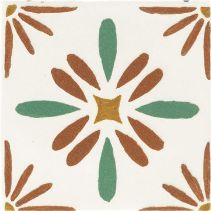Wall Tile Marazzi - Cotto Revival - Valencia Square 4x4 Deco Wall Tile Marazzi